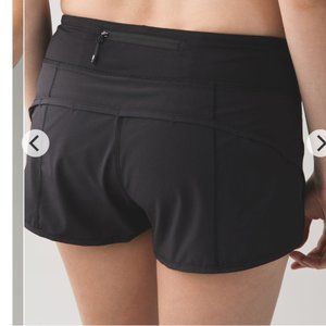 Lululemon Speed Short *4-way Stretch 2.5" Black